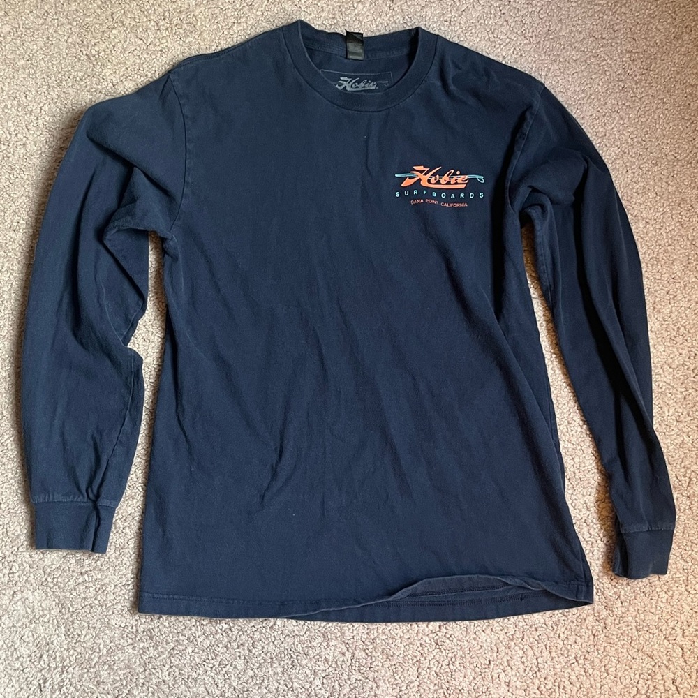 Hobie Surfboards Surfer Blue Long Sleeve Shirt
